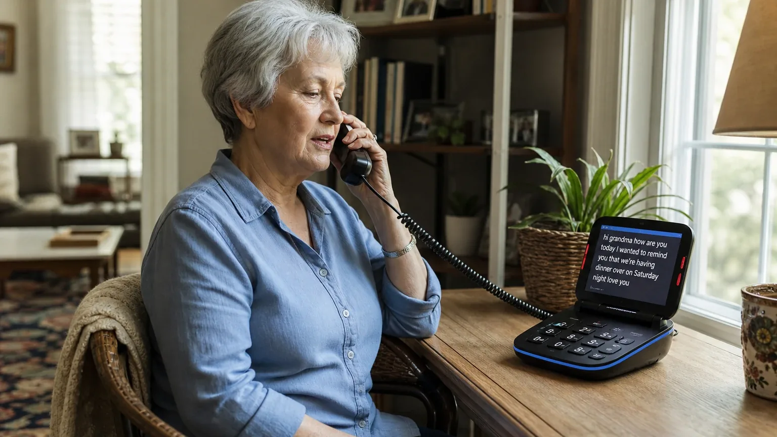 ClearCaptions Blue for Seniors with Hearing Loss hero image