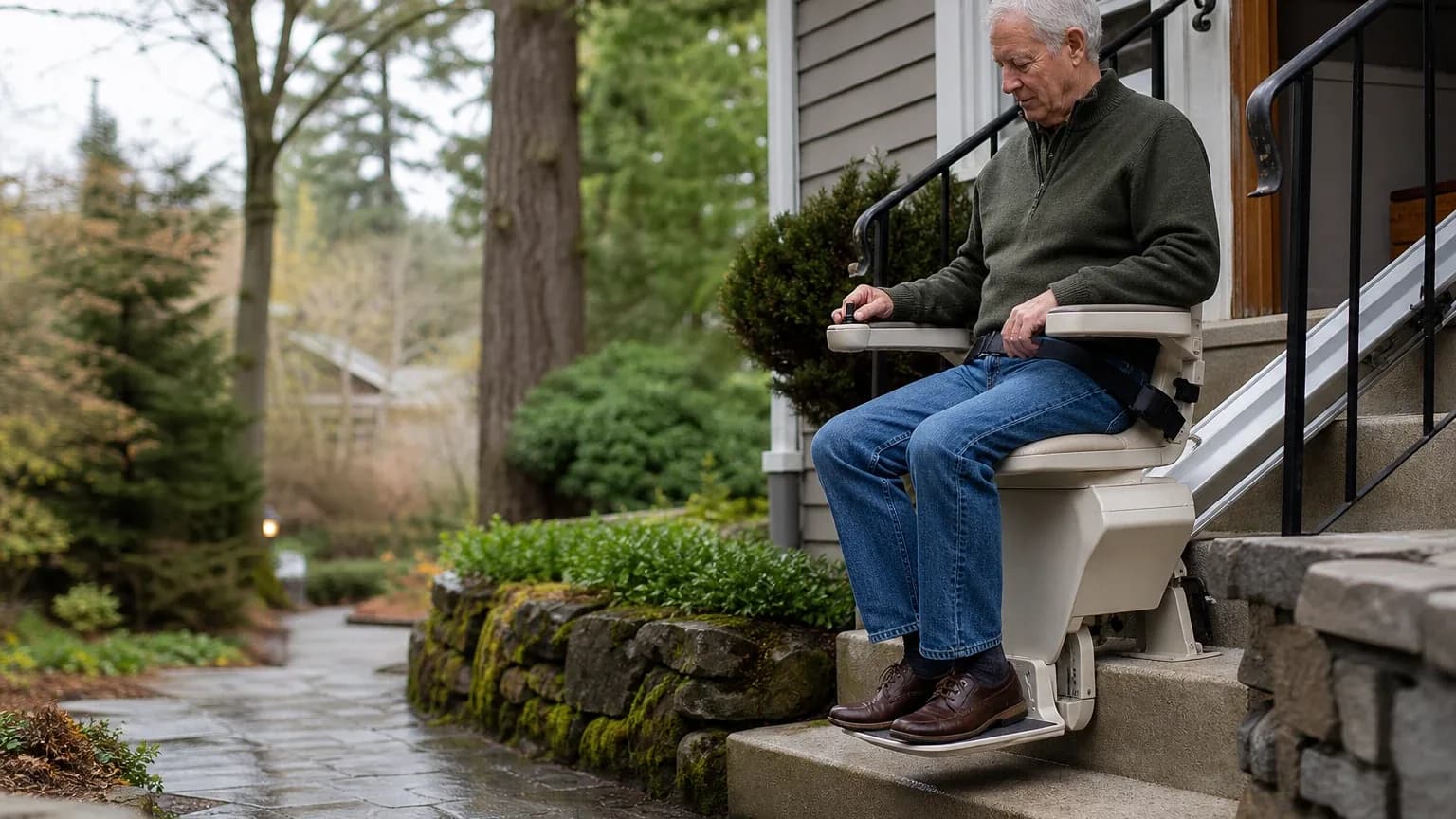 Acorn Stairlifts for Exterior and Weather-Exposed Steps hero image